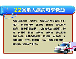 國(guó)家規(guī)定大病醫(yī)療救助包括哪些病..